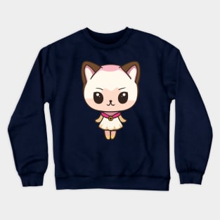 kawaii cat girl Crewneck Sweatshirt